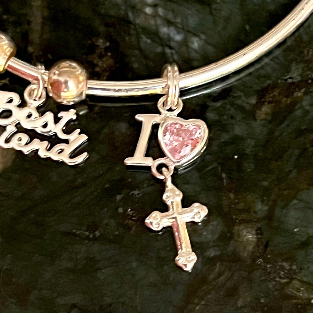Silver charm bracelet and necklace - Picture 6 of 10